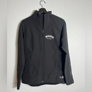 The north face windfall black jacket M with winery logo